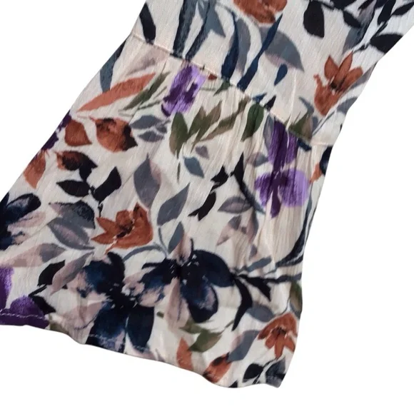 TORRID Mini Gauze Lace-Up Floral Print V-neck Skater Dress Size 1  NEW - Picture 10 of 11